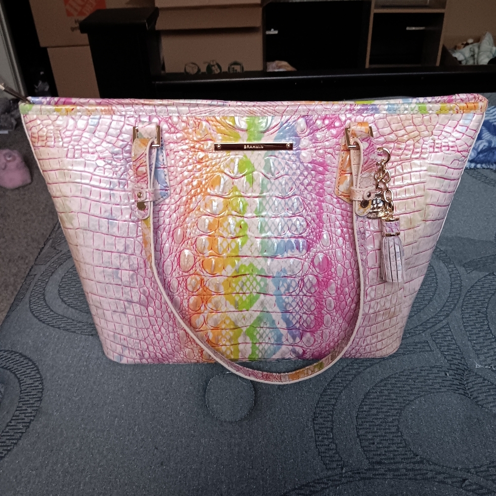 Brahmin multi color bag